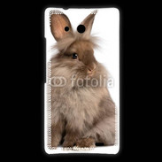 Coque Huawei Ascend Mate Lapin marron