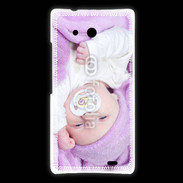 Coque Huawei Ascend Mate Amour de bébé en violet