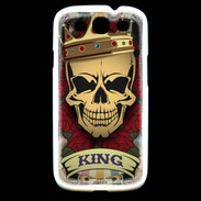 Coque Samsung Galaxy S3 Roi tête de mort