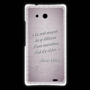 Coque Huawei Ascend Mate Tentation Rose Citation Oscar Wilde