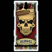 Coque Sony Xperia U Roi tête de mort