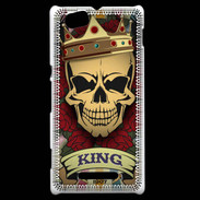 Coque Sony Xperia M Roi tête de mort
