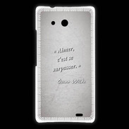 Coque Huawei Ascend Mate Aimer Gris Citation Oscar Wilde