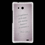 Coque Huawei Ascend Mate Expérience Rose Citation Oscar Wilde