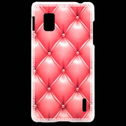 Coque LG Optimus G Capitonnage Rose