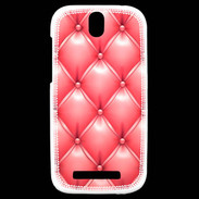 Coque HTC One SV Capitonnage Rose