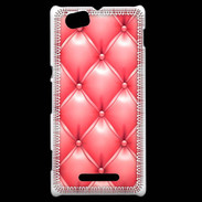 Coque Sony Xperia M Capitonnage Rose