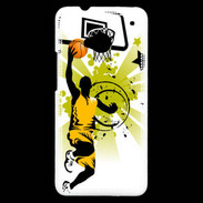 Coque HTC One Basketteur en dessin