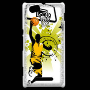 Coque Sony Xperia M Basketteur en dessin