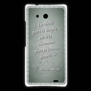 Coque Huawei Ascend Mate Vérité pure Vert Citation Oscar Wilde