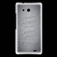Coque Huawei Ascend Mate Emotion égarée Noir Citation Oscar Wilde