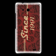 Coque Huawei Ascend Mate Since crane rouge 1991