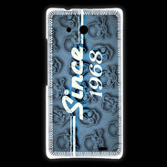 Coque Huawei Ascend Mate Since crane bleu 1968