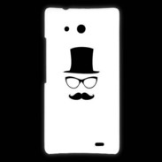 Coque Huawei Ascend Mate chapeau moustache