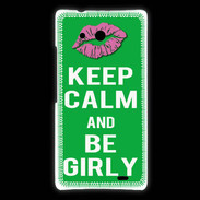 Coque Huawei Ascend Mate Keep Calm Girly Vert