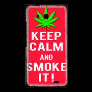 Coque Huawei Ascend Mate Keep Calm Smoke Rouge