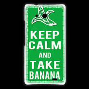 Coque Huawei Ascend Mate Keep Calm Take Banana Vert