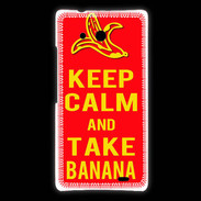Coque Huawei Ascend Mate Keep Calm Take Banana Rouge
