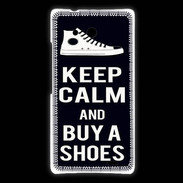 Coque Huawei Ascend Mate Keep Calm Buy Shoes Noir
