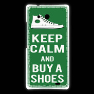 Coque Huawei Ascend Mate Keep Calm Buy Shoes Vert