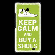 Coque Huawei Ascend Mate Keep Calm Buy Shoes Vert Pomme