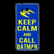 Coque Huawei Ascend Mate Keep Calm Batman Bleu
