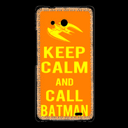 Coque Huawei Ascend Mate Keep Calm Call Batman Orange
