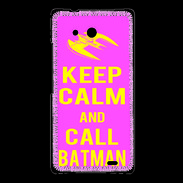 Coque Huawei Ascend Mate Keep Calm Call Batman Rose