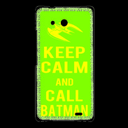 Coque Huawei Ascend Mate Keep Calm Call Batman Vert pomme