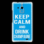 Coque Huawei Ascend Mate Keep Calm Drink champagne Cyan