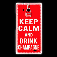 Coque Huawei Ascend Mate Keep Calm Drink champagne Rouge