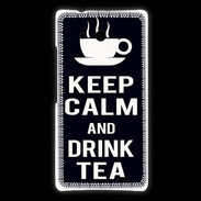 Coque Huawei Ascend Mate Keep Calm Drink Tea Noir