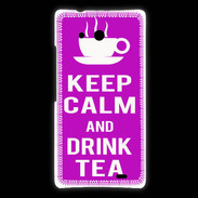 Coque Huawei Ascend Mate Keep Calm Drink Tea Violet