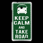 Coque Huawei Ascend Mate Keep Calm Take road Vert