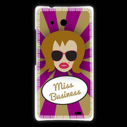 Coque Huawei Ascend Mate Miss business Rousse