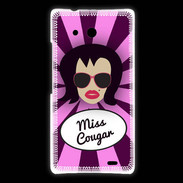 Coque Huawei Ascend Mate Miss Cougar Brune