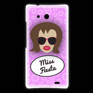 Coque Huawei Ascend Mate Miss Fiesta Chatain