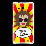 Coque Huawei Ascend Mate Miss Latina Chatain