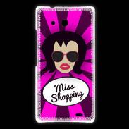 Coque Huawei Ascend Mate Miss Shopping Brune
