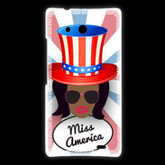 Coque Huawei Ascend Mate Miss USA Black