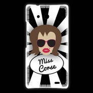 Coque Huawei Ascend Mate Miss Corse Chatain