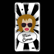 Coque Huawei Ascend Mate Miss Corse Rousse