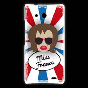 Coque Huawei Ascend Mate Miss France Chatain