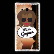 Coque Huawei Ascend Mate Miss Guyane Black