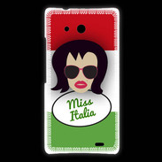 Coque Huawei Ascend Mate Miss Italie Brune
