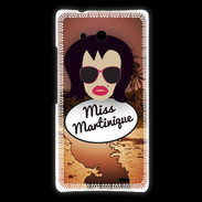 Coque Huawei Ascend Mate Miss Martinique Brune