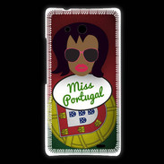 Coque Huawei Ascend Mate Miss Portugal Black
