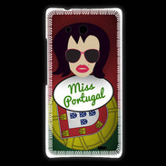 Coque Huawei Ascend Mate Miss Portugal Brune