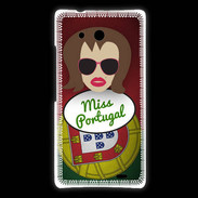 Coque Huawei Ascend Mate Miss Portugal Chatain
