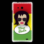 Coque Huawei Ascend Mate Miss Rasta Brune